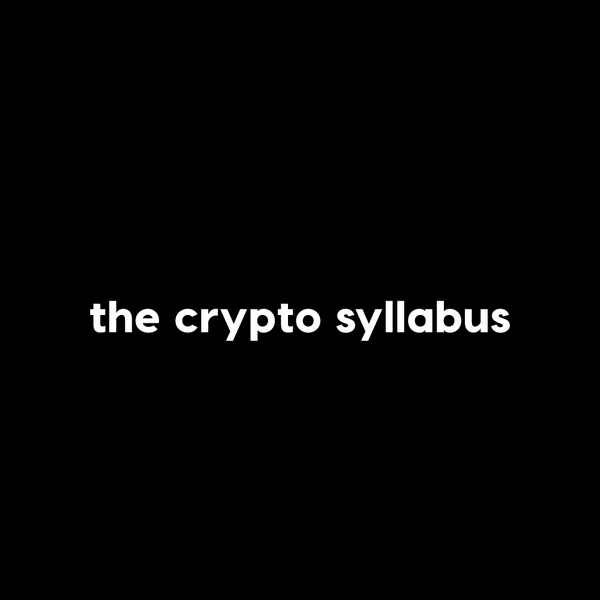 The Crypto Syllabus